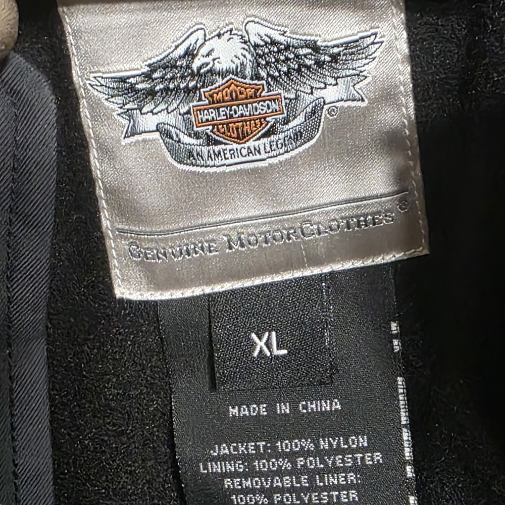 Harley-Davidson Black Windbreaker Jacket - Picture 6 of 10
